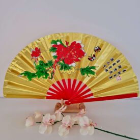 Zlatý Tai-chi/Kung-fu vejár - kvet